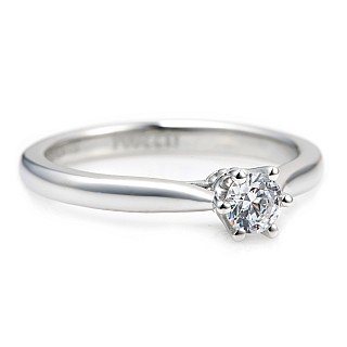 Timeless Elegance Gold Diamond Engagement Ring GIA 0.30ct